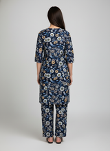 2 pc linen casual dress