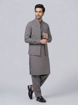 Wash and Wear Qameez Shalwar with matching waist coat.