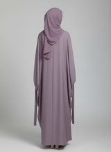 Chiffon butterfly Abaya with separate upper and inner