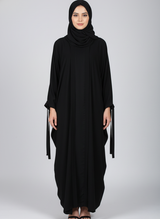 Chiffon butterfly Abaya with separate upper and inner