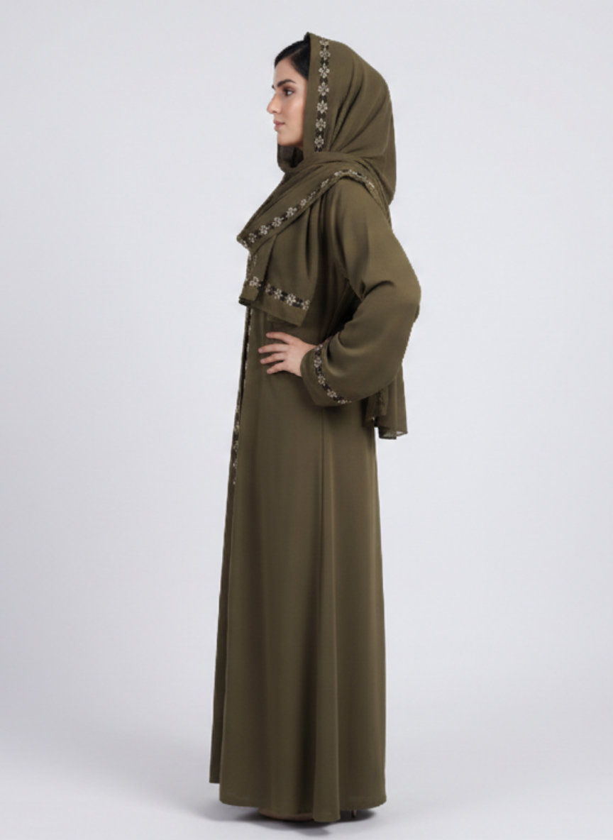 Fancy Abaya on Zoom Fabri