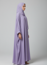 Chiffon butterfly Abaya with a separate upper and inner layer