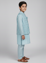 3 pcs kids Kurta Trouser with waistcoat