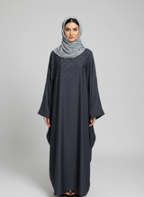 Plain Butterfly Abaya with Stone work