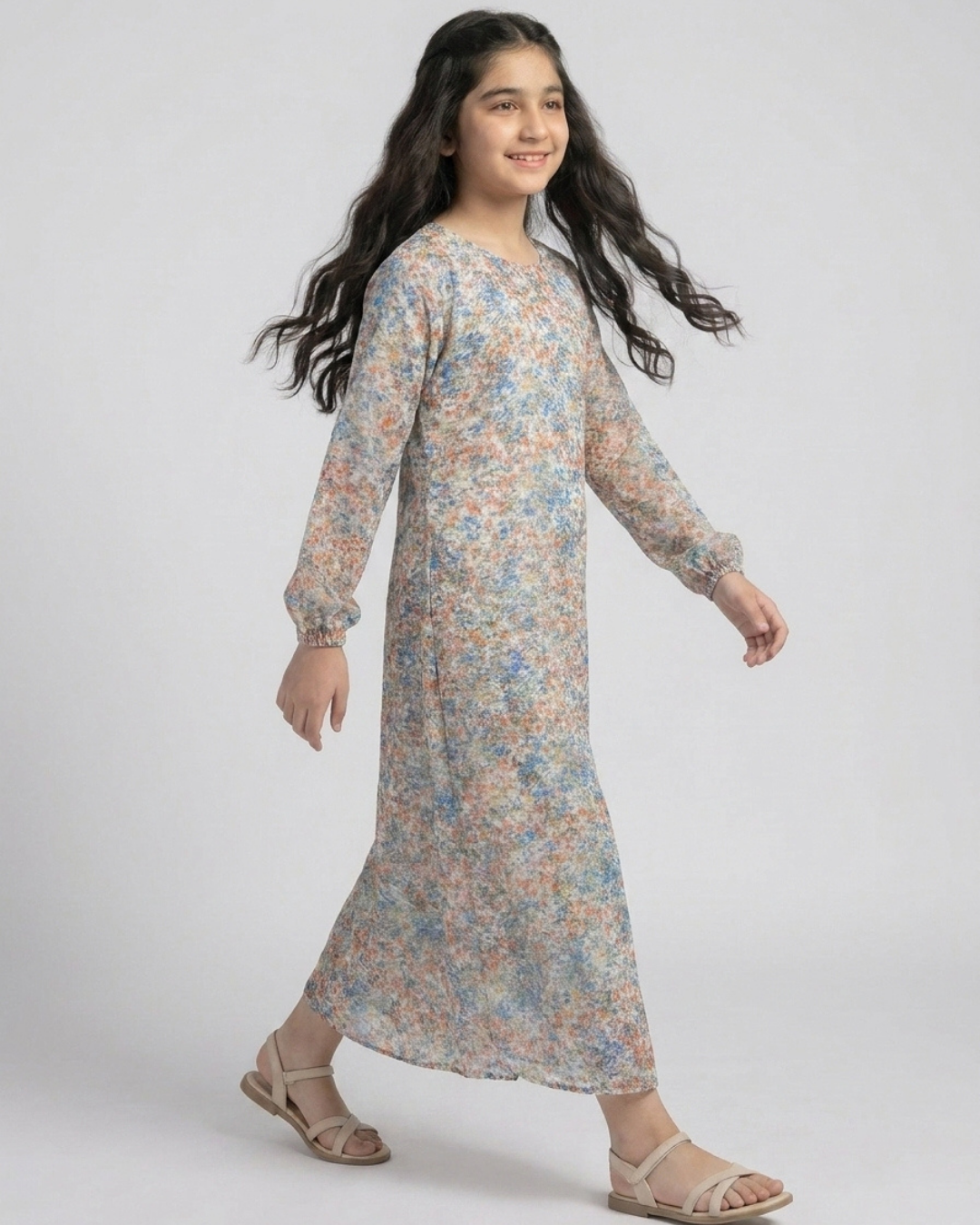 Kids Lawn Abaya