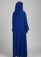 Chiffon Straight Abaya with a separate upper and inner layer