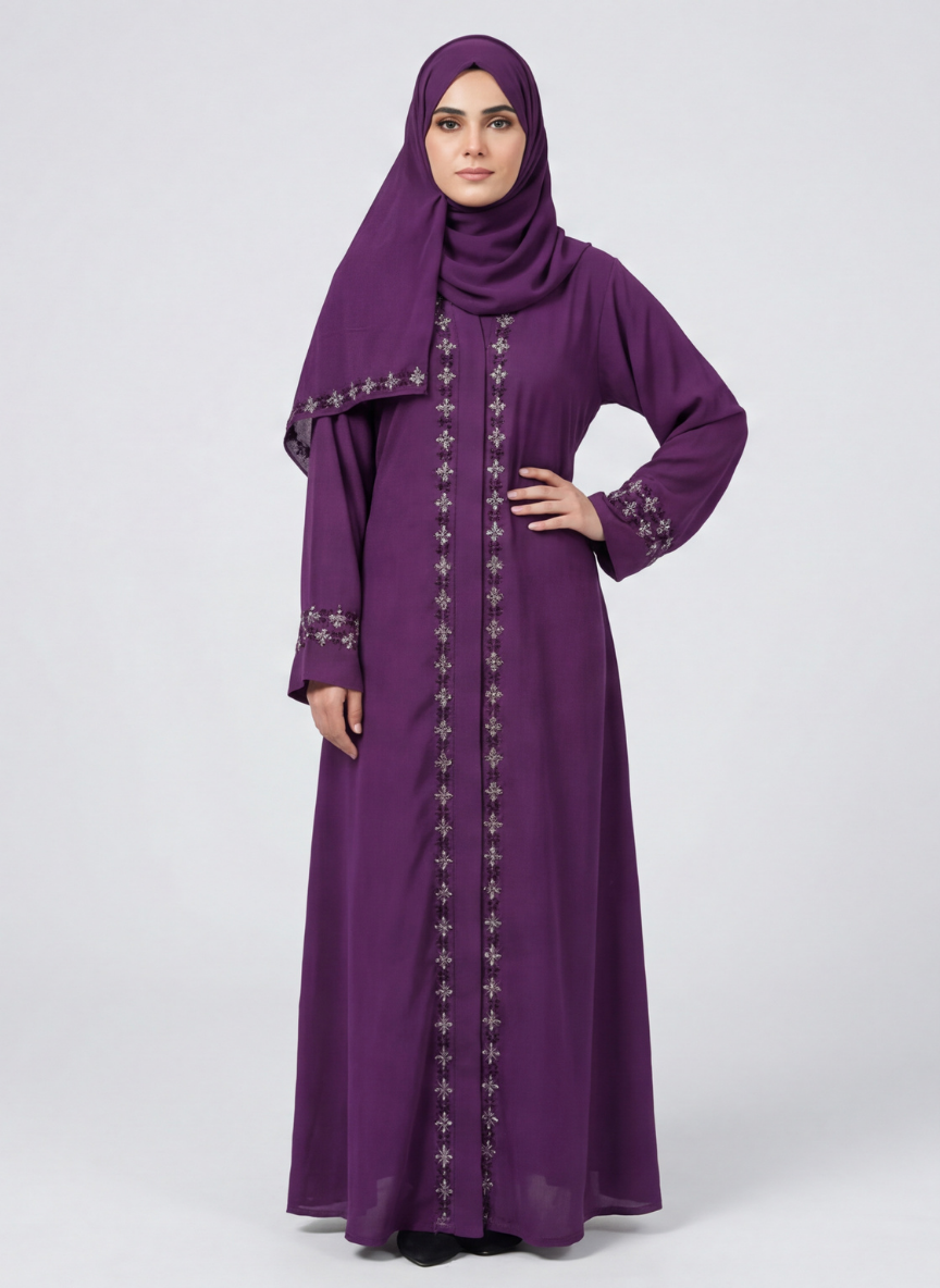 Fancy Abaya on Zoom Fabri