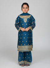 3 pcs chiffon Girls Gharara