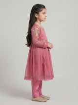 2 pcs chiffon frock.