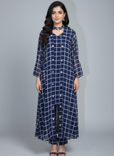 Front open 3 pc Chiffon Gown dress