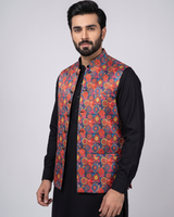 Mens waistcoat in Silk Fabric