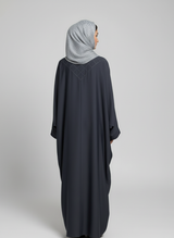 Plain Butterfly Abaya with Stone work