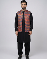 Mens waistcoat in Silk Fabric