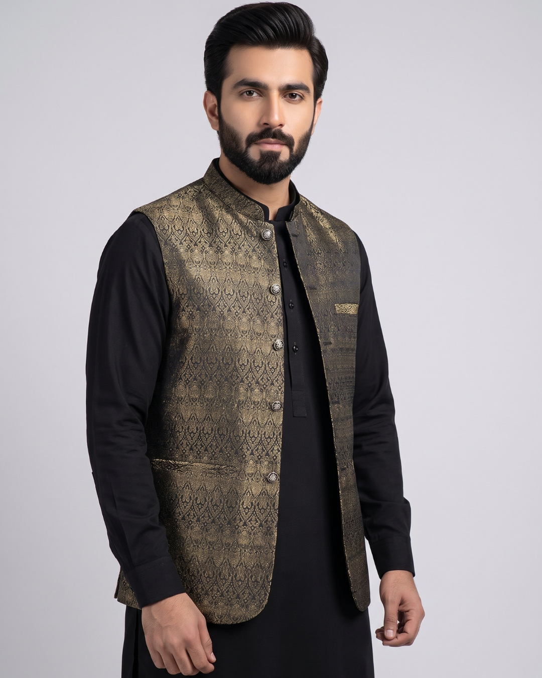 Mens waistcoat in Silk Fabric