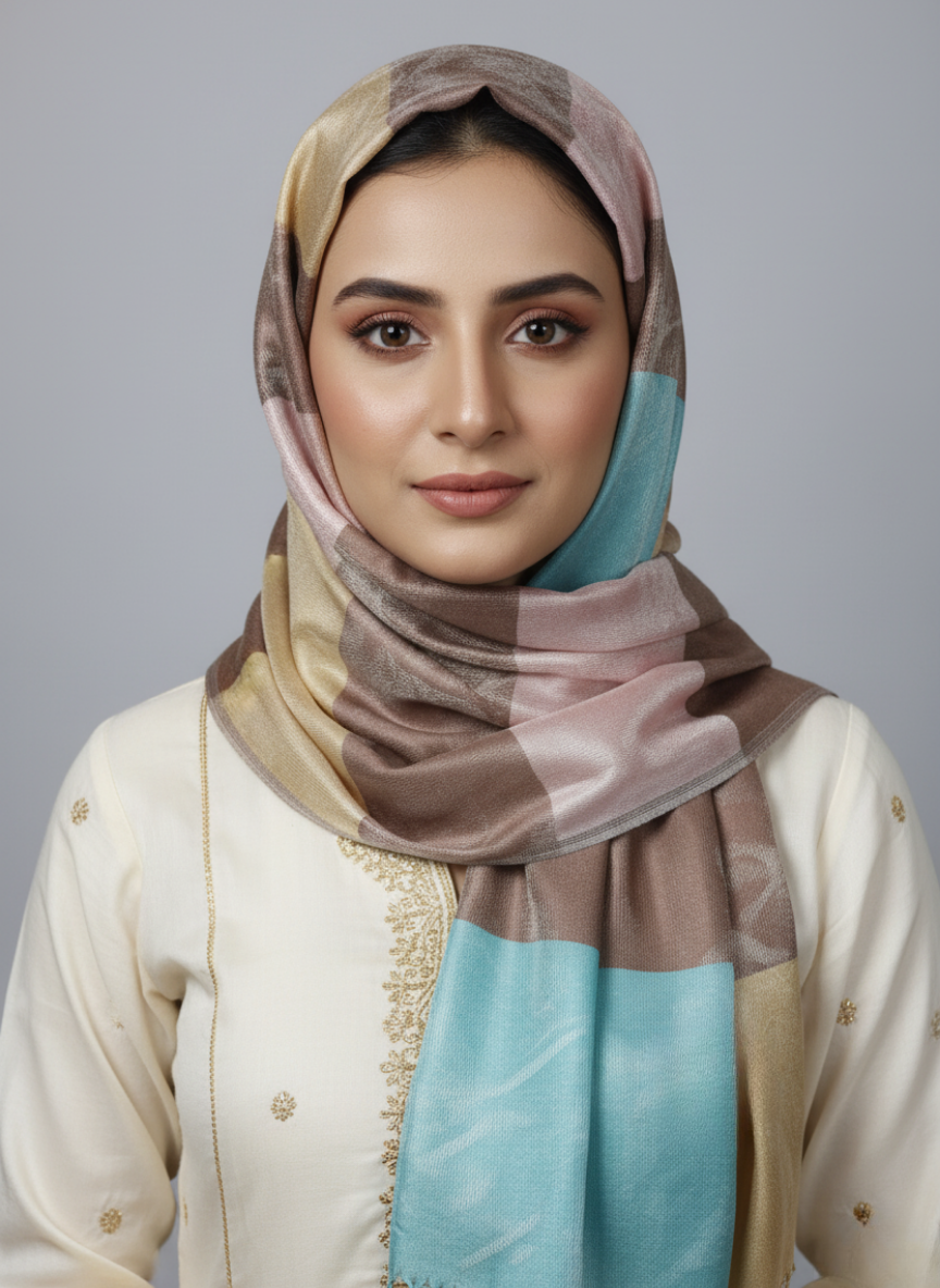 Multi color Silk Scarf