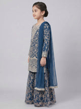 3 pcs kids cotton net Sharara