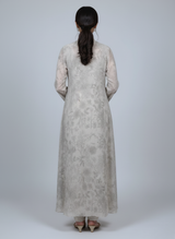 Front open 3 pc Chiffon Gown dress