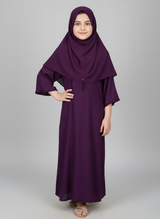 Kids Abaya with Pearl Work
