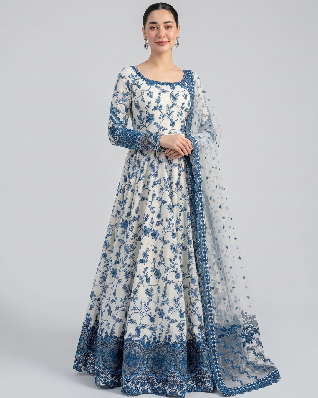 3 pc Embroidered maxi