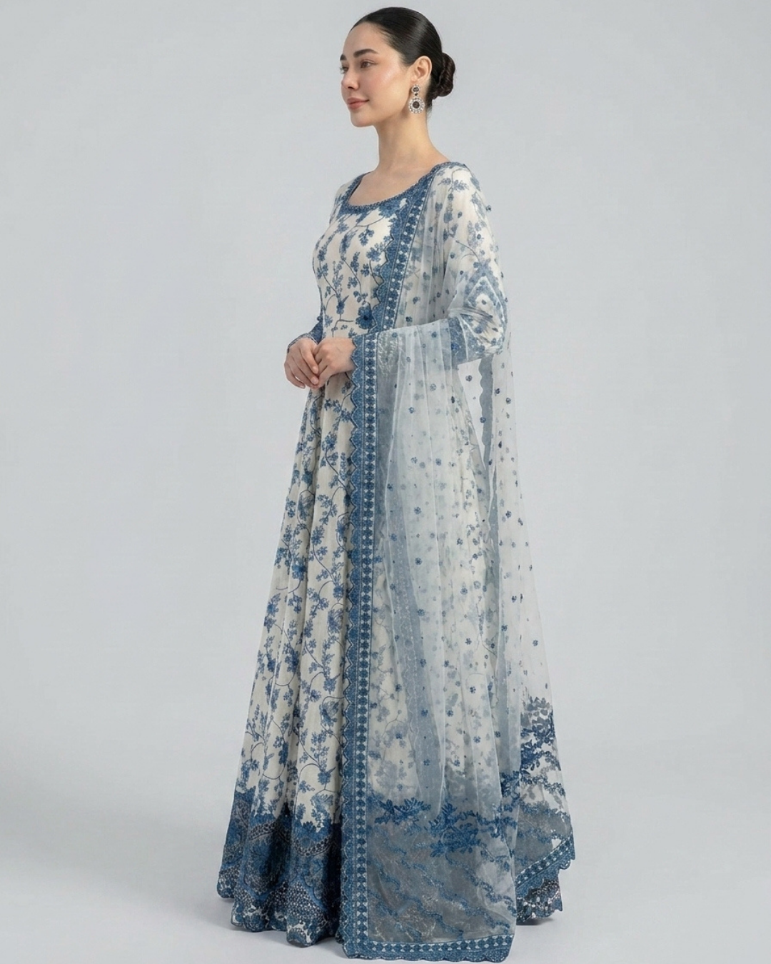 3 pc Embroidered maxi