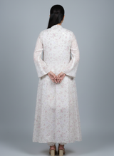 Front open 3 pc Net Chiffon Gown dress