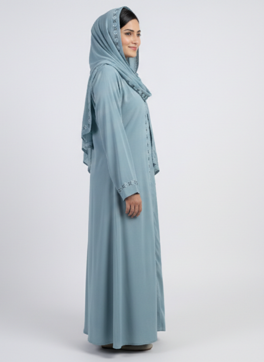 Fancy Abaya on Zoom Fabri