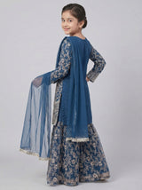 3 pcs kids cotton net Sharara
