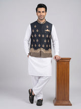 High quality embroidered waist coat.