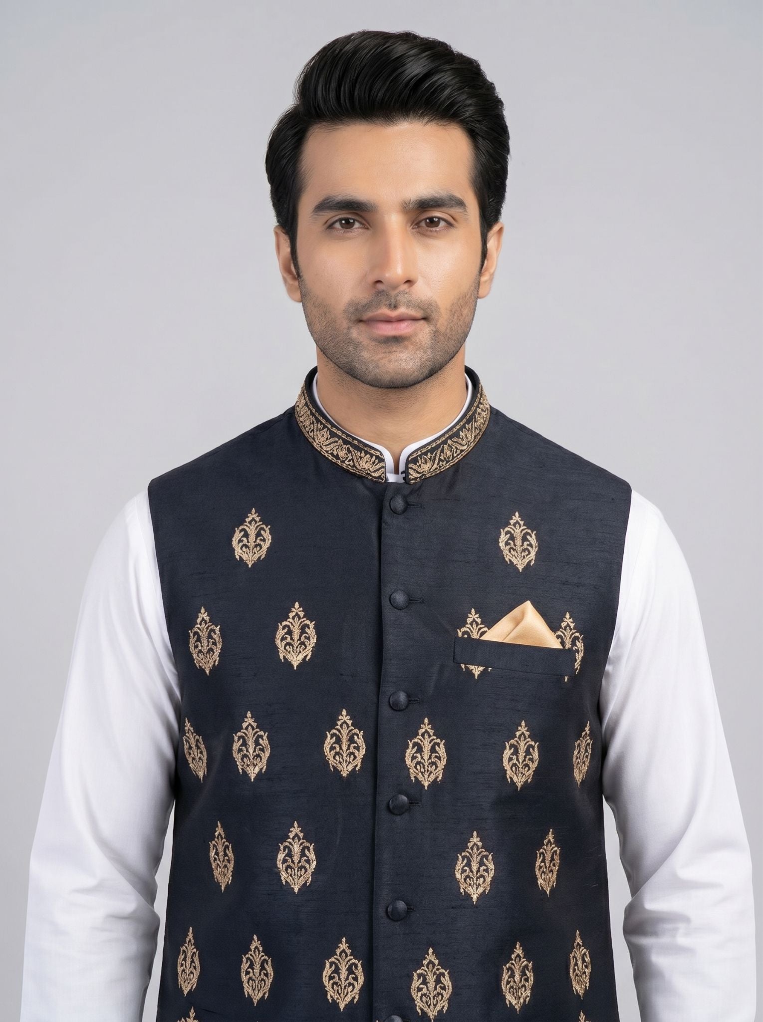 High quality embroidered waist coat.