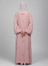 Front open Gorgeotte Abaya with Embroidery