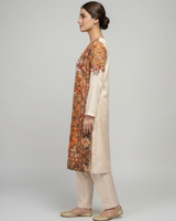 2 pc silky dress with long shirt