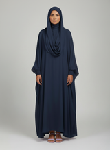 Inner and Upper separate gown Chiffon Abaya butterfly style