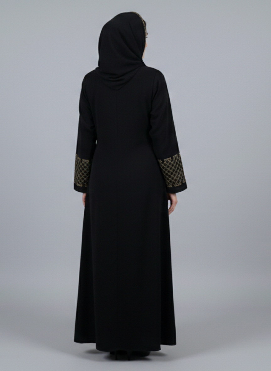 Stone Work Abaya