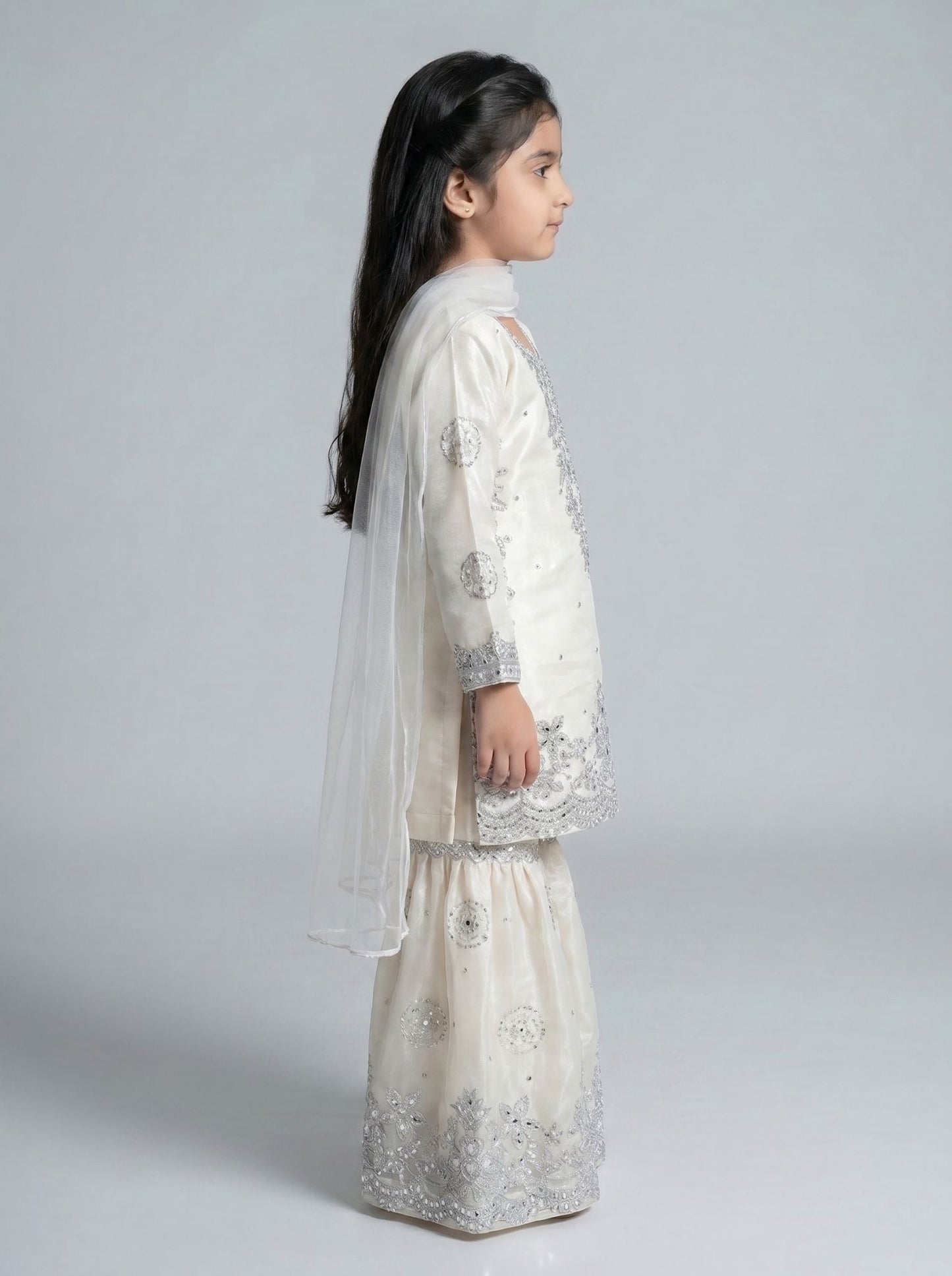 3 pc kids Sheesha silk dress
