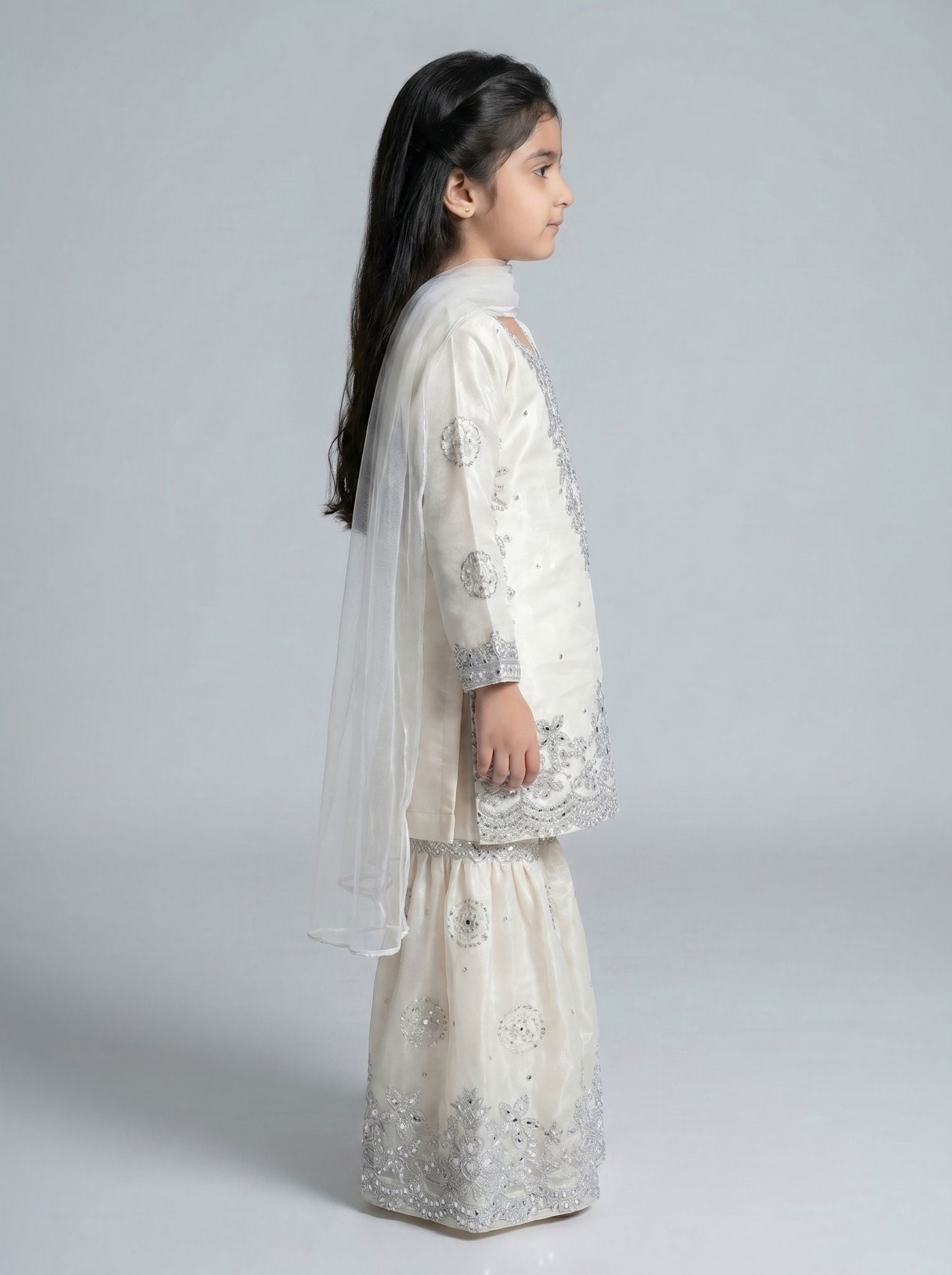 3 pc kids Sheesha silk dress