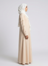 Nida fabric Abaya with Frill on Sleeves