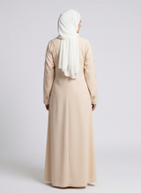 Nida fabric Abaya with Frill on Sleeves