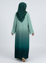 Multi-tone Abaya with Scarf