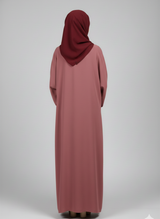 Front open georgette abaya with lose sleeves