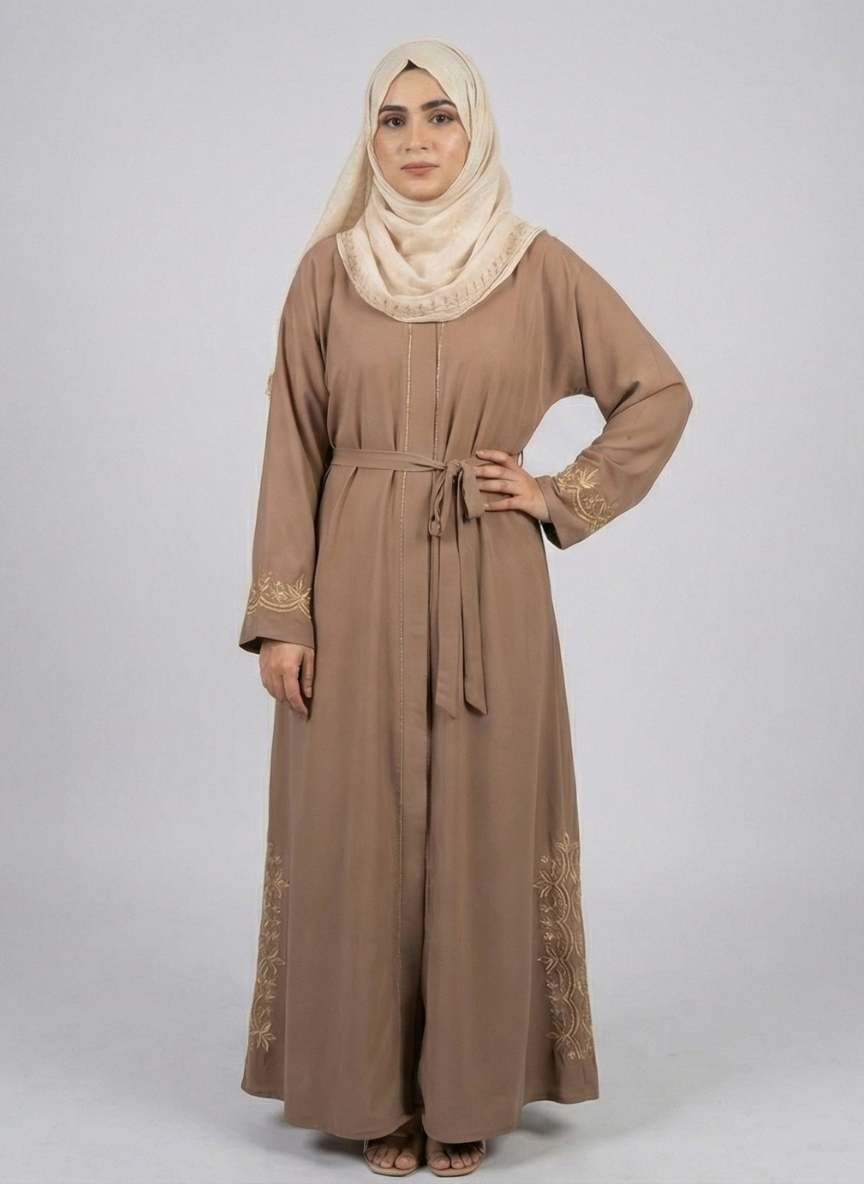 Stone Work Abaya