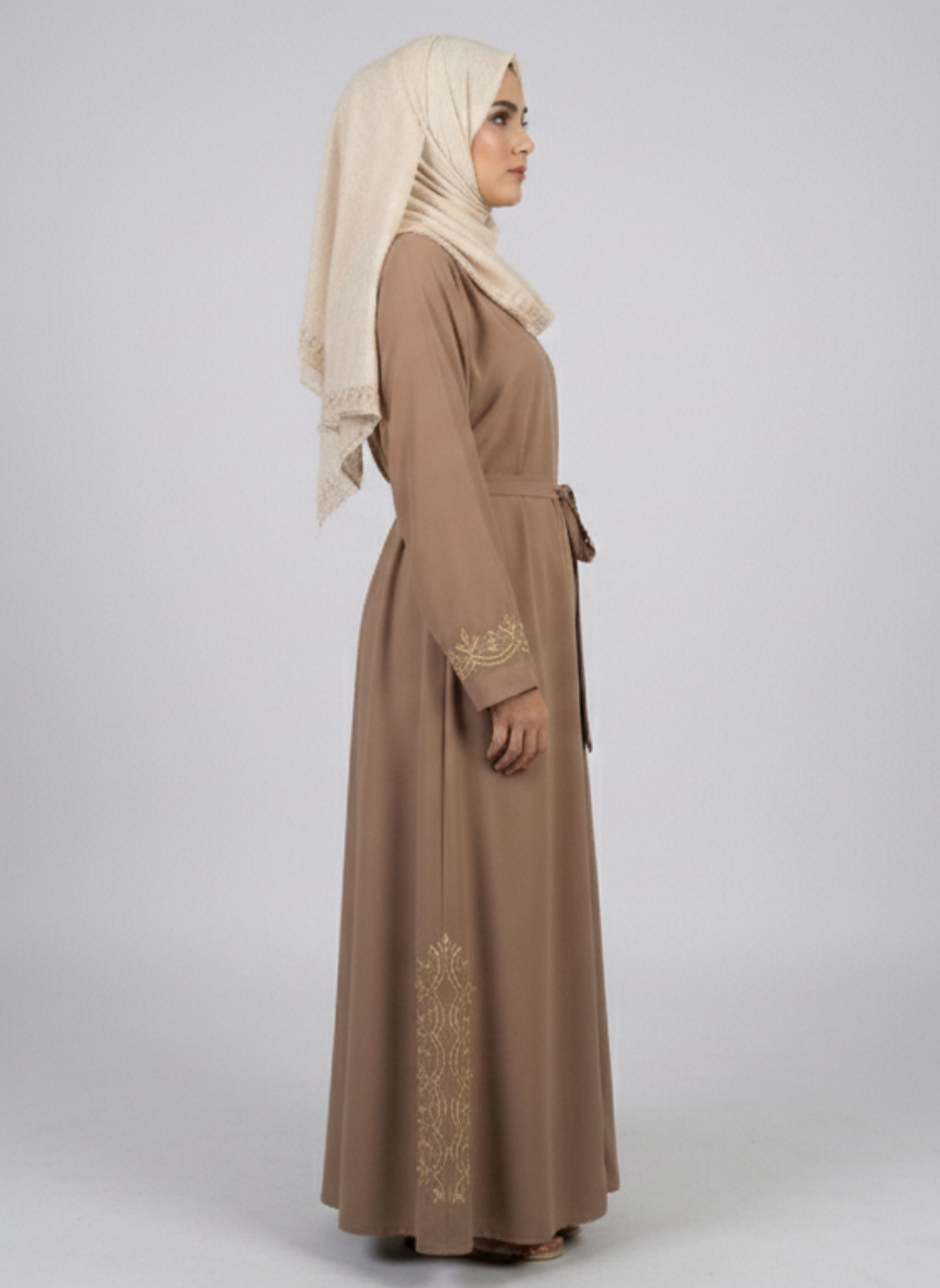 Stone Work Abaya