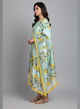 3 pcs Silky dress with Dupatta