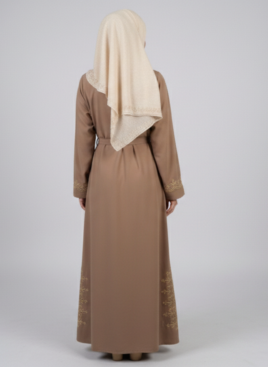Stone Work Abaya