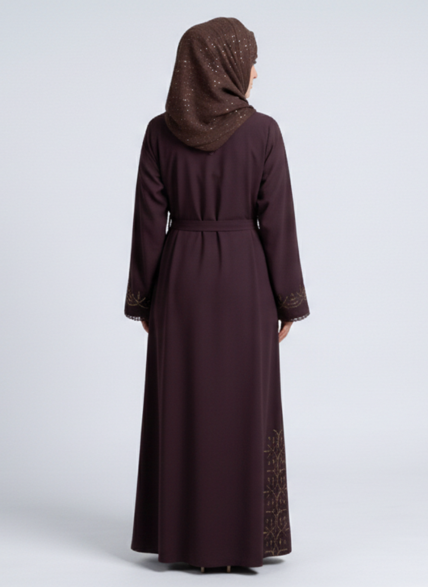 Stone Work Abaya