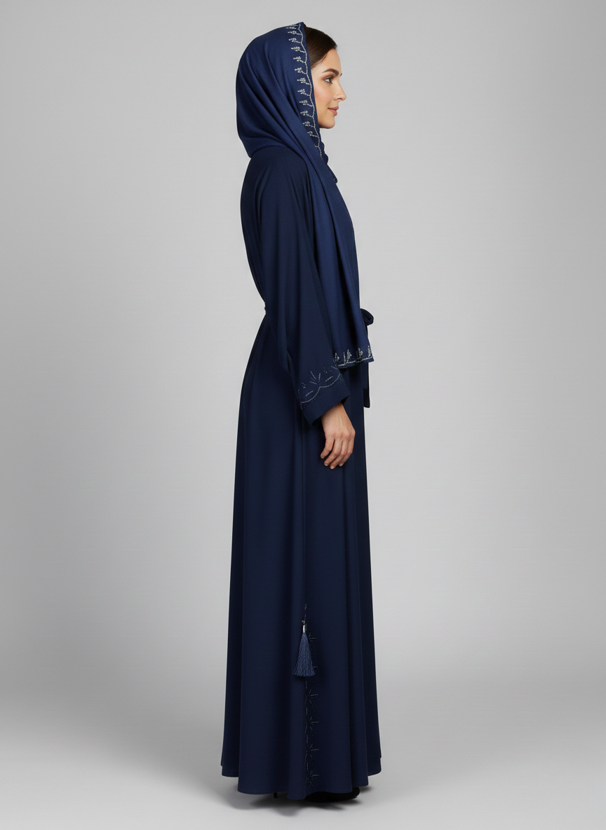 Stone Work Abaya