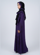 Nida fabric Abaya with Stone Work