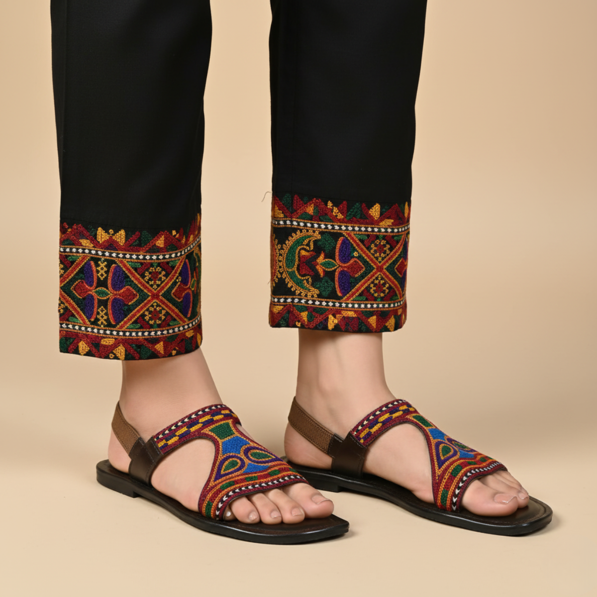 Stylish Embroidered Chappel