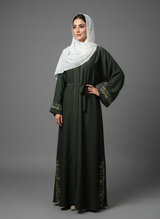 Stone Work Abaya