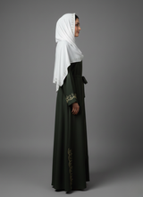 Stone Work Abaya