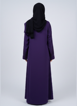 Nida fabric Abaya with Stone Work